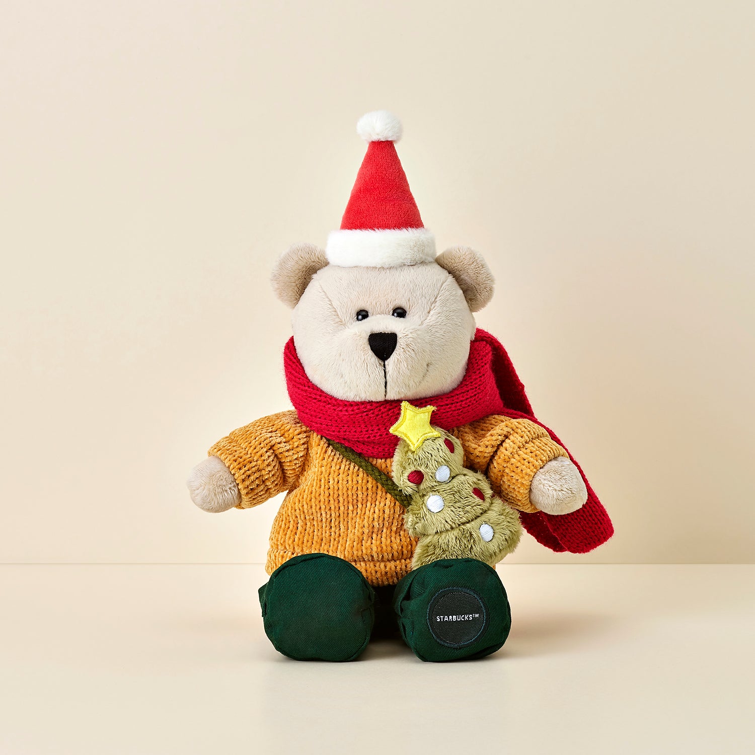 Holiday Bearista Bear with Tree Bag Starbucks NZ