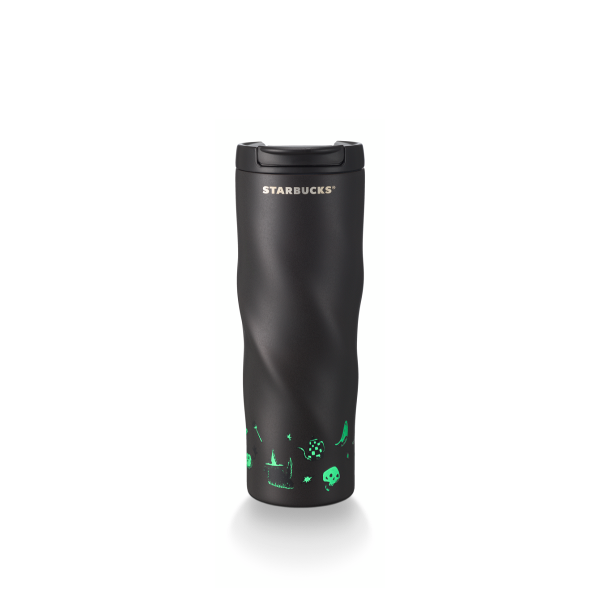 Starbucks: Halloween Collection: Haunted Coffee House Glow in the Dark Stainless Steel Black Tumbler 473mL (16oz)