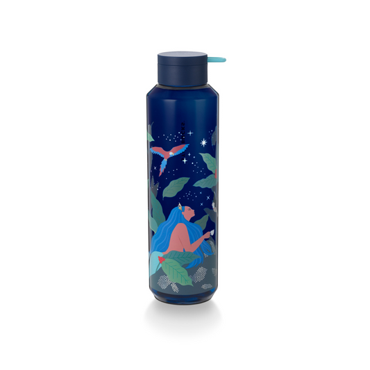 Starbucks: Anniversary Collection:  Woodland Guardian Night Plastic Water Bottle 710ml (24oz)