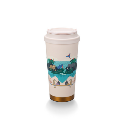 Starbucks: Anniversary Collection: Siren and Guardian Of Sacred Island Stainless Steel Tumbler 473ml (16oz)