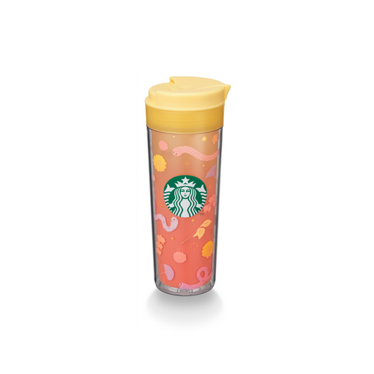 Starbucks: Mushy Snakes Collection: Floral Snake Plastic Tumbler 473ml (16oz)