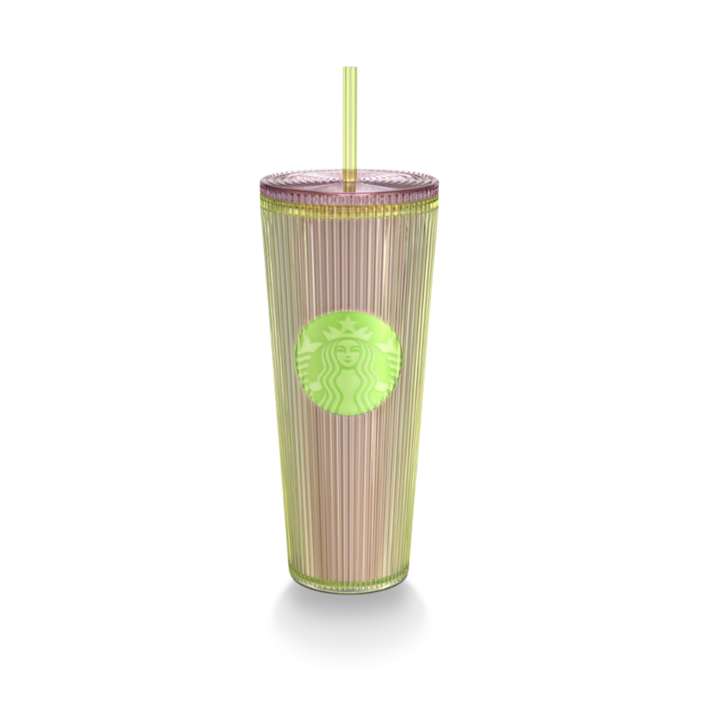 Starbucks: Milky Island Collection: Green Pleated Tumbler 710ml (24oz)