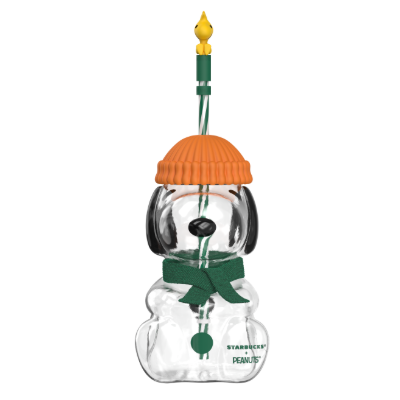 Peanuts + Starbucks Collection: Snoopy™ Glass Cold Cup 20oz (591ml)