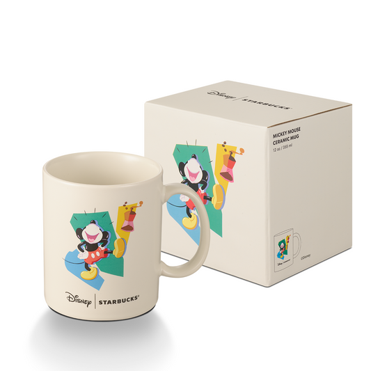 Disney | Starbucks: Joyful Mickey Ceramic 12oz Mug