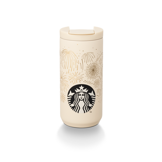 Starbucks: Holiday Collection: Holiday Carnival Golden Beige Stainless Steel Tumbler 355ml (12oz)