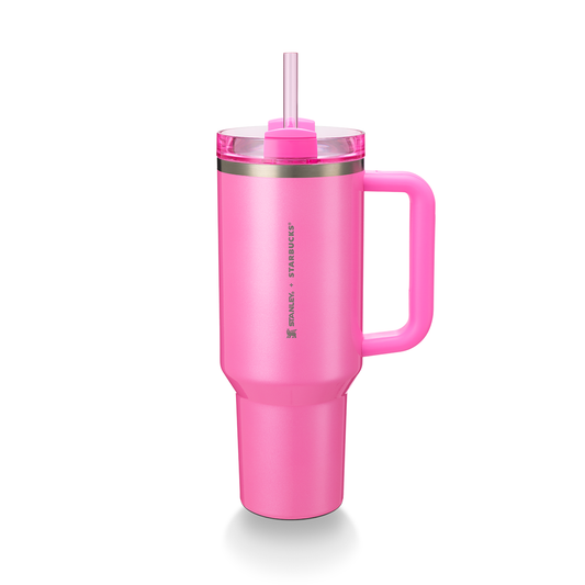 Starbucks: Stanley+Starbucks Shocking Pink Stainless Steel Quencher 1.2L (40oz)