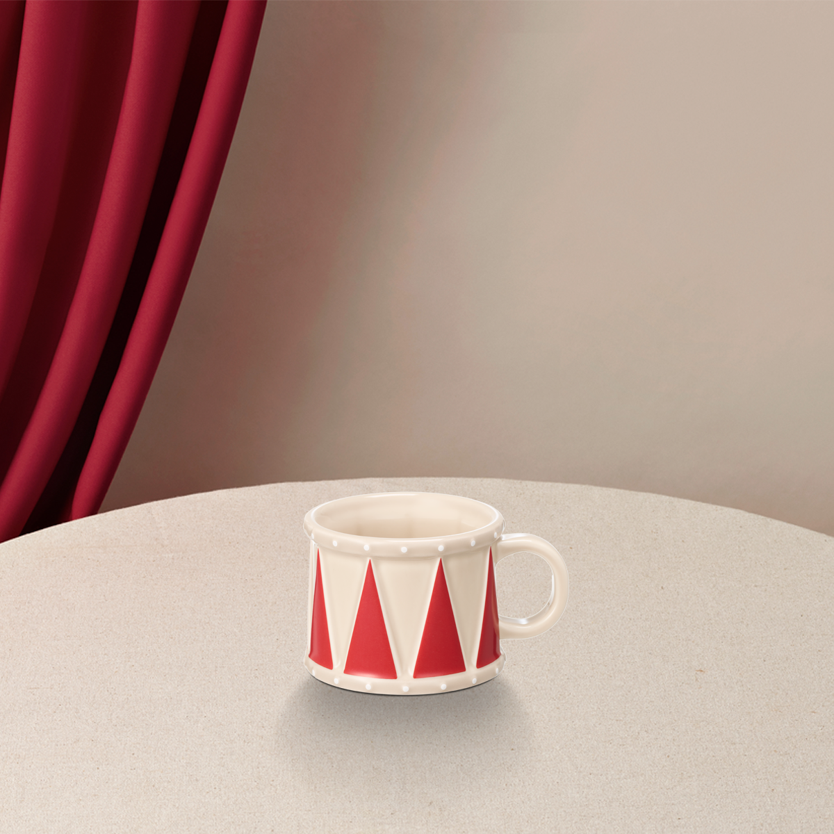 Starbucks: Holiday Collection: Holiday Carnival Drum Ceramic Mug 90ml (3oz)