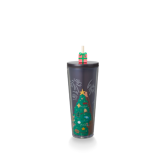 Starbucks: Cookie House Collection: Cookie House Tan Plastic Cold Cup 710ml (24oz)