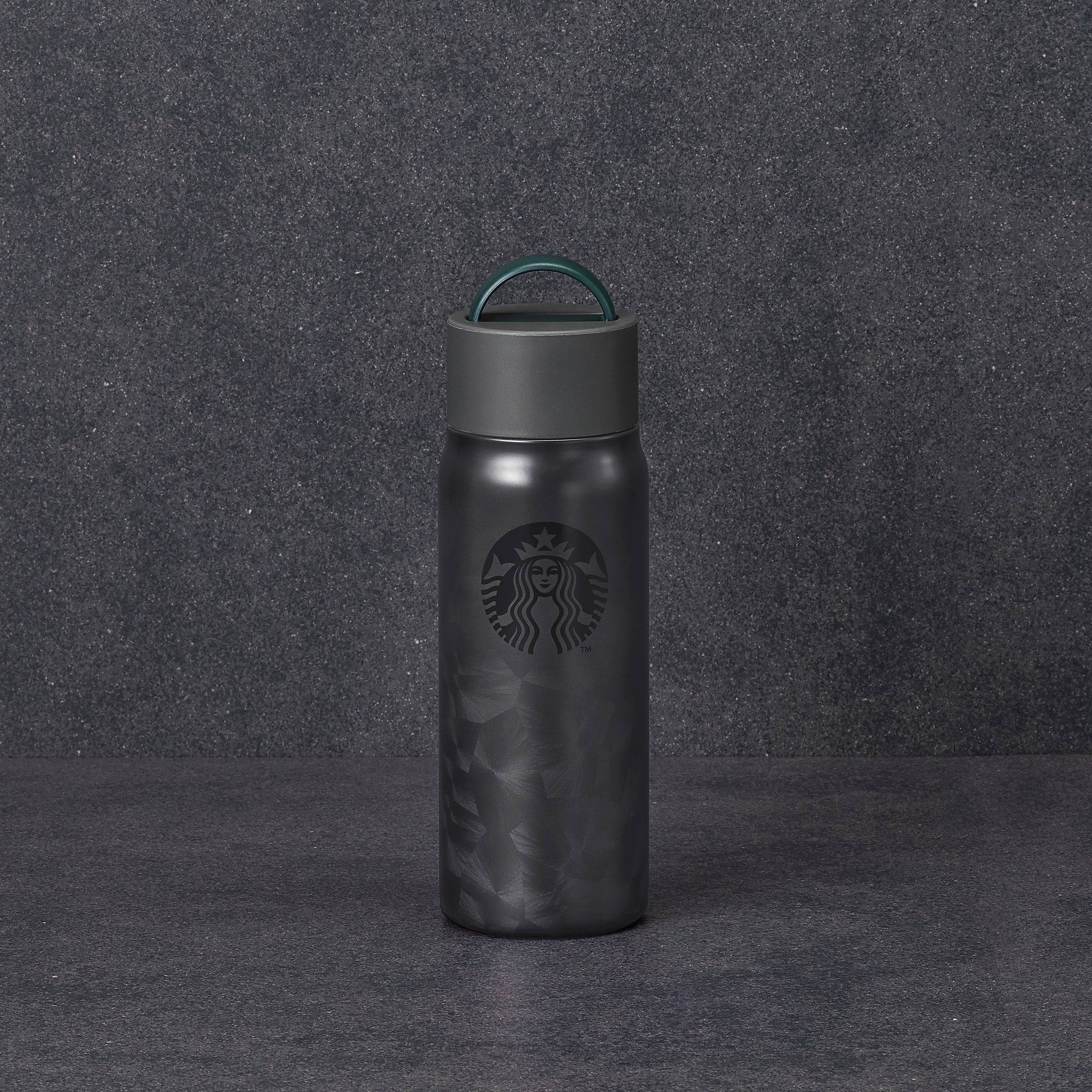 Popular Starbucks: Matte grey Stainless Bottle With Handle Lid (473ml)