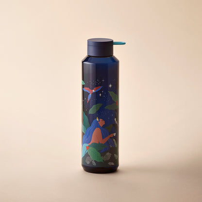 Starbucks: Anniversary Collection:  Woodland Guardian Night Plastic Water Bottle 710ml (24oz)