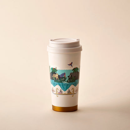 Starbucks: Anniversary Collection: Siren and Guardian Of Sacred Island Stainless Steel Tumbler 473ml (16oz)