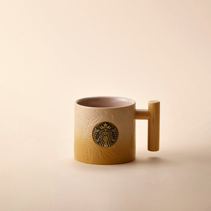 Anniversary Collection: Guardian of Sacred Island Woodland Ombre w Wood Handle Ceramic 14oz Mug