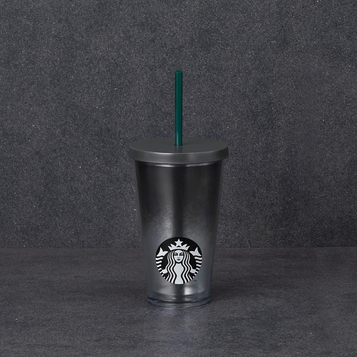 Starbucks Classics: Charcoal Gradient Plastic Cold Cup 473ml (16oz)