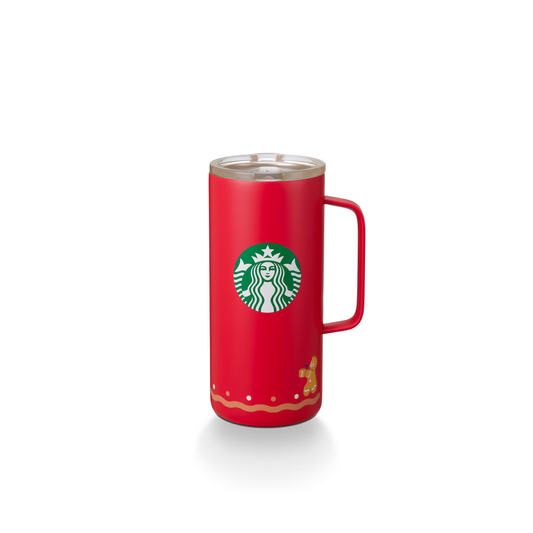 Starbucks: Cookie House Collection: Cookie House Stainless Steel Red Mug 500ml (17oz)