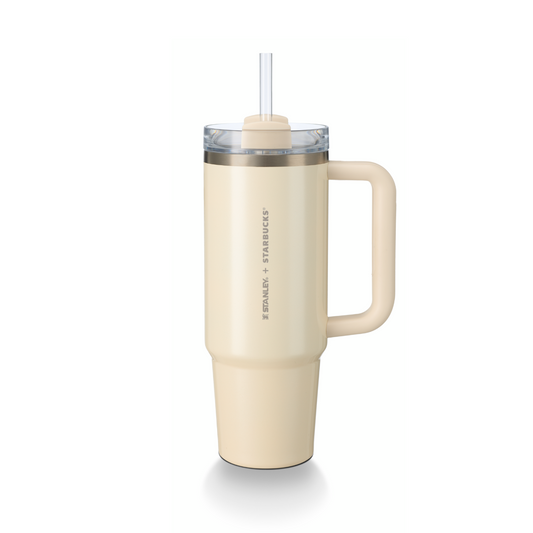 Stanley + Starbucks: Ivory Quencher Stainless Steel Cold Cup 890mL (30oz)