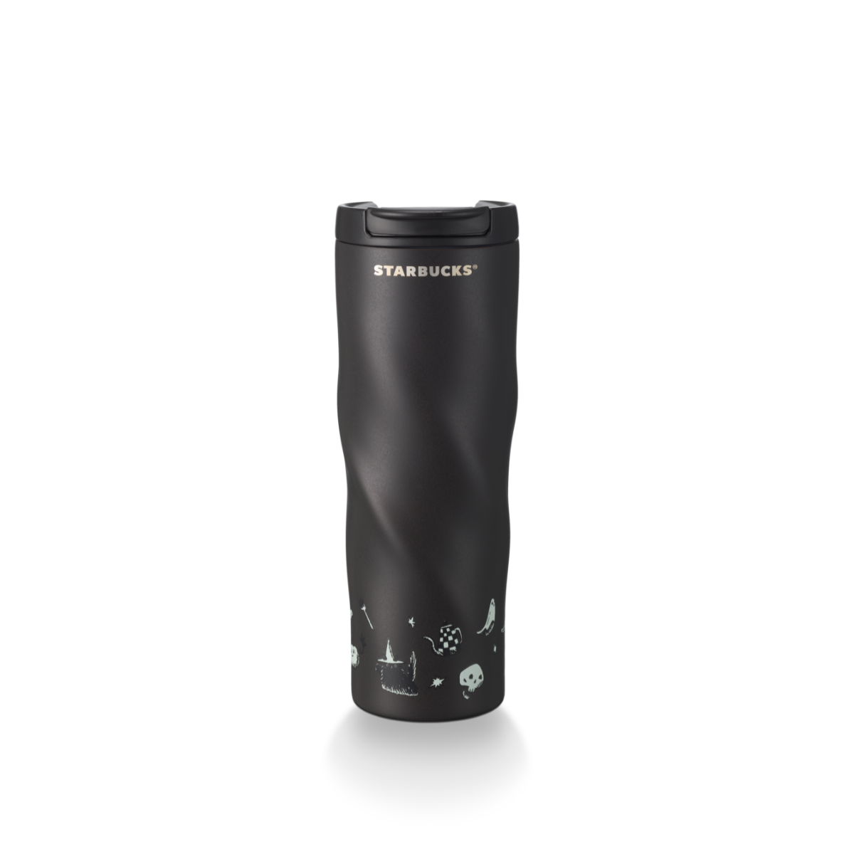 Starbucks: Halloween Collection: Haunted Coffee House Glow in the Dark Stainless Steel Black Tumbler 473mL (16oz)