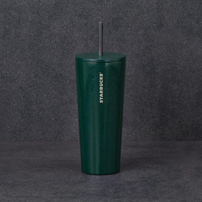 Starbucks Classics: Ash Green Pattern Stainless Steel Cold Cup 710ml (24oz)