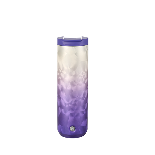 Out of this World: Purple Ice Flower Stainless Steel Tumbler 16oz