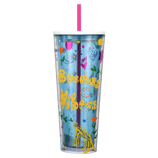 Starbucks: Artist Collection: Manuela Guillén: Flora and Fauna Plastic Cold Cup 710ml (24oz)