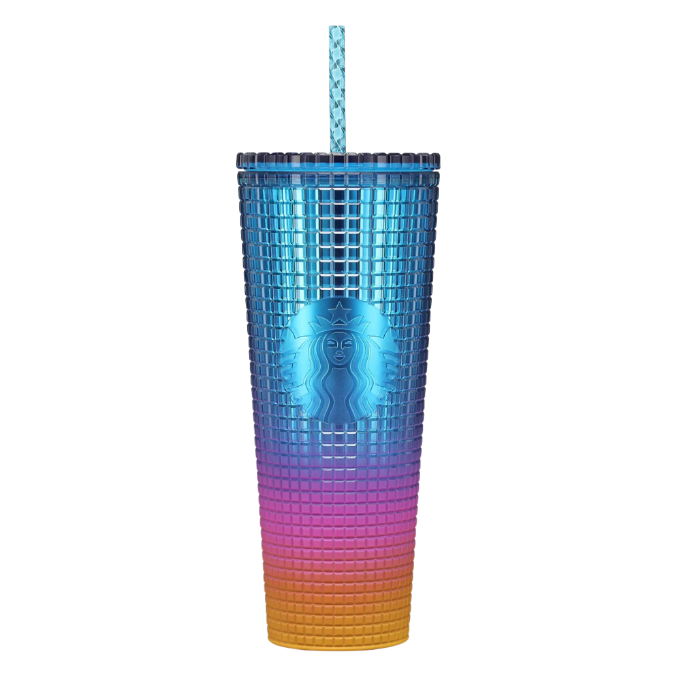 Starbucks: Artist Collection: Tim Singleton: Rainbow Gradient Plastic Cold Cup 710ml (24oz)