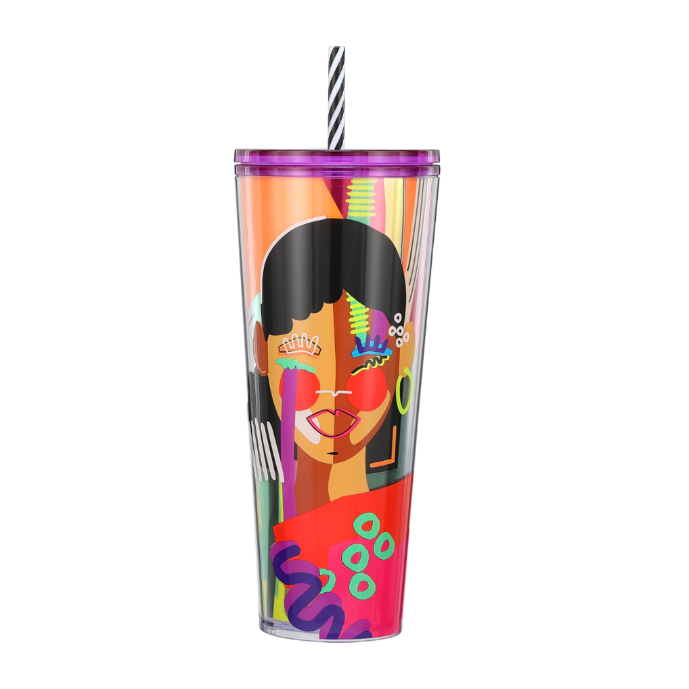 Starbucks: Artist Collection: She x This: Girl With Earring Cold Cup Plastic 710ml (24oz)