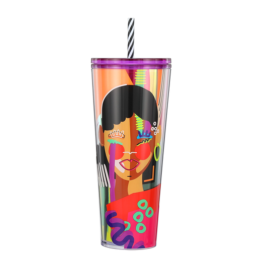 Starbucks: Artist Collection: She x This: Girl With Earring Cold Cup Plastic 710ml (24oz)