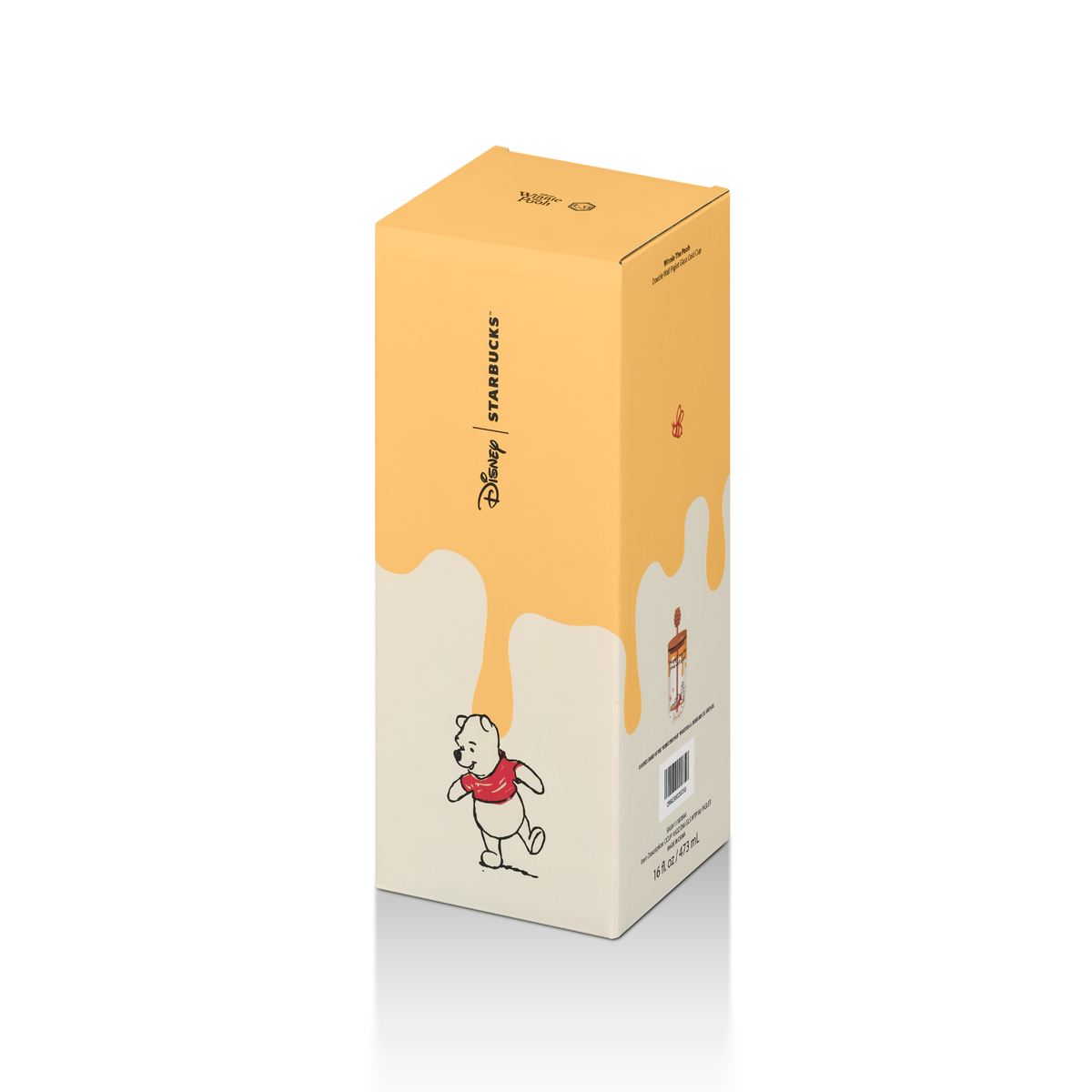 Starbucks + Disney: Winnie the Pooh Collection: Winnie the Pooh and Piglet Glass Cold Cup 16oz (473ml)