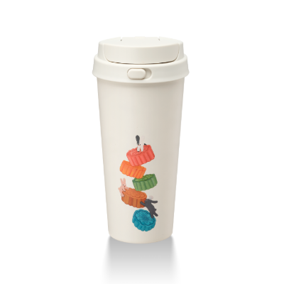 Starbucks Bunny Mooncake Feast Collection: Bunny Mooncake Feast Stainless Steel Tumbler 16oz (473ml)