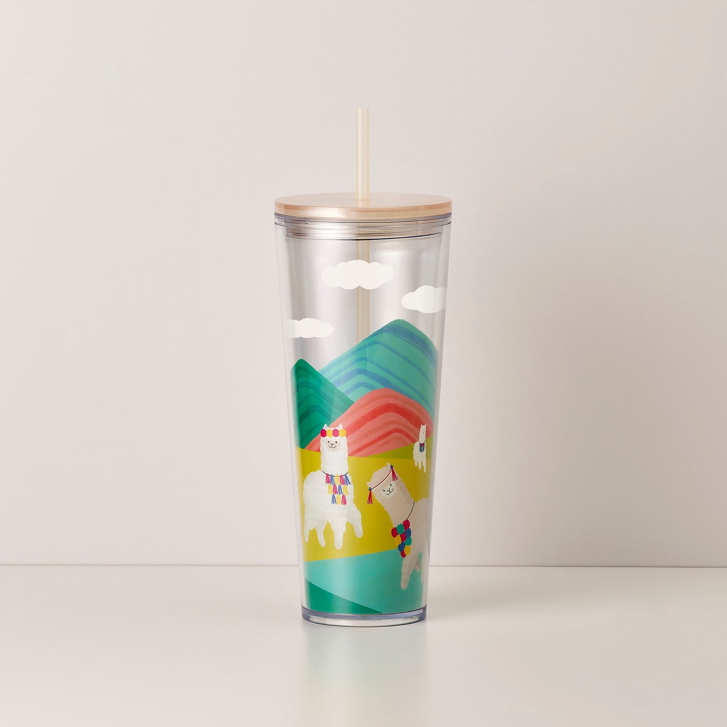 Starbucks: Alpaca Boho Fiesta Collection: Bohemian Alpaca Family Plastic Cold Cup 710ml (24oz)