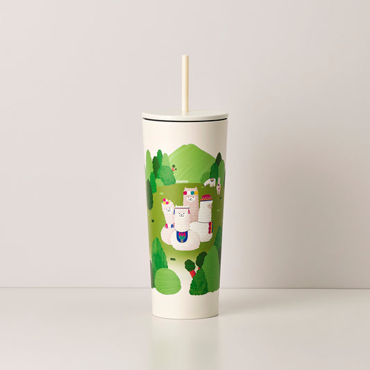 Bohemian Alpacas Gathering 24oz Cold Cup