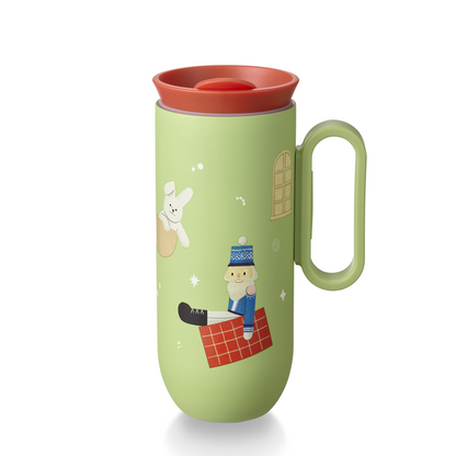 Holiday Series: Stainless Steel Toys Holiday Party with Handle 12oz Tumbler